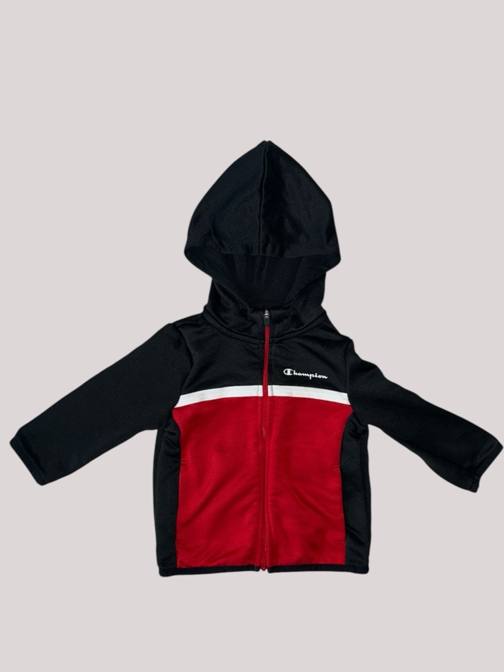 18m Champion Black & Red Kids' Hooded Zip Jacket